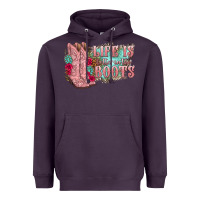 Plum life is better in the boots Heavyweight Hoodie - texasbilliewilder