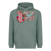 Sage life is better in the boots Heavyweight Hoodie - texasbilliewilder