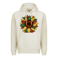 Oatmeal Heather juneteenth sunflower Premium Hoodie - Artiststas