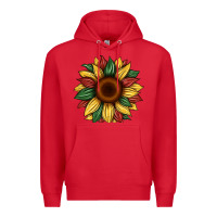 Red juneteenth sunflower Premium Hoodie - Artiststas