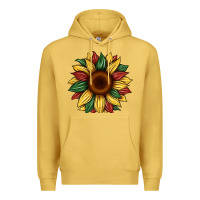 Antique Gold juneteenth sunflower Premium Hoodie - Artiststas