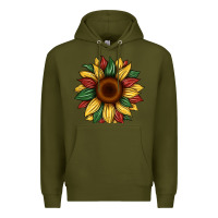 Army Green juneteenth sunflower Premium Hoodie - Artiststas