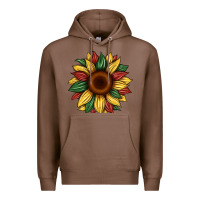 Chestnut juneteenth sunflower Premium Hoodie - Artiststas