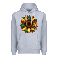 Heather Grey juneteenth sunflower Premium Hoodie - Artiststas