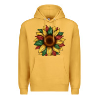 Mustard juneteenth sunflower Premium Hoodie - Artiststas