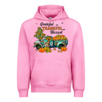Fuchsia Pink grateful thankful blessed Urban Hoodie - JahusDesignShop