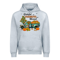 Heather Grey grateful thankful blessed Urban Hoodie - JahusDesignShop