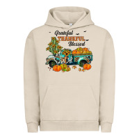 Pigment French Oak grateful thankful blessed Urban Hoodie - JahusDesignShop