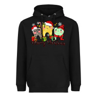 Black merry christmas tooth Heavyweight Hoodie - Zillion Design Studio