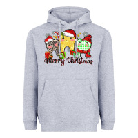 Heather Grey merry christmas tooth Heavyweight Hoodie - Zillion Design Studio
