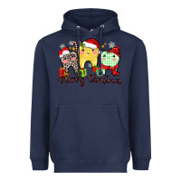 Navy merry christmas tooth Heavyweight Hoodie - Zillion Design Studio