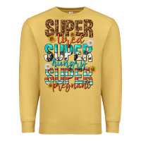 Antique Gold super tired super hungry super pregnant Premium Sweatshirt - texasbilliewilder