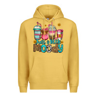 Antique Gold just a little moody coffee cups Premium Hoodie - Jasminsmagicworld