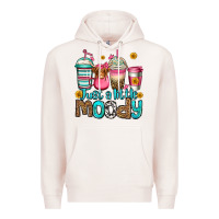 Pale Pink just a little moody coffee cups Premium Hoodie - Jasminsmagicworld
