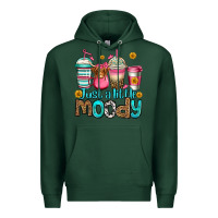 Sports Green just a little moody coffee cups Premium Hoodie - Jasminsmagicworld