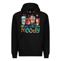Black just a little moody coffee cups Premium Hoodie - Jasminsmagicworld