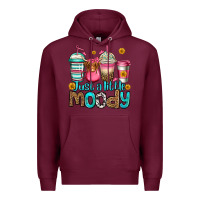 Burgundy just a little moody coffee cups Premium Hoodie - Jasminsmagicworld
