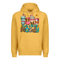Mustard just a little moody coffee cups Premium Hoodie - Jasminsmagicworld