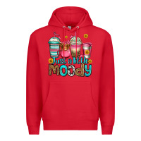Red just a little moody coffee cups Premium Hoodie - Jasminsmagicworld