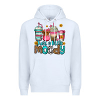 White just a little moody coffee cups Premium Hoodie - Jasminsmagicworld