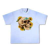 Grape Ice skull flowers and gemstone Urban Heavy Tee - Artiststas