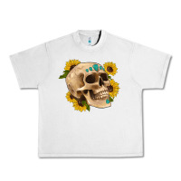 Lunar Rock skull flowers and gemstone Urban Heavy Tee - Artiststas