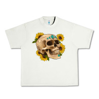 Pistachio skull flowers and gemstone Urban Heavy Tee - Artiststas