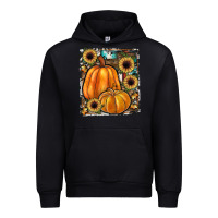 Black sunflowers, pumpkin, cowhide, serape Urban Hoodie - JahusDesignShop