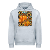 Heather Grey sunflowers, pumpkin, cowhide, serape Urban Hoodie - JahusDesignShop