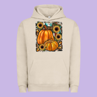 Sunflowers, Pumpkin, Cowhide, Serape Urban Hoodie Designed By Jahusdesignshop