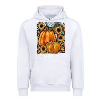 White sunflowers, pumpkin, cowhide, serape Urban Hoodie - JahusDesignShop