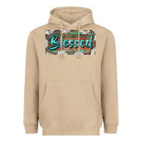 Mushroom Blessed With Daisy And Leopard Heavyweight Hoodie - RanaPortraitStore