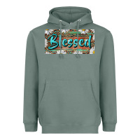 Sage Blessed With Daisy And Leopard Heavyweight Hoodie - RanaPortraitStore