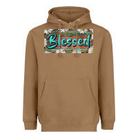 Toasted Coconut Blessed With Daisy And Leopard Heavyweight Hoodie - RanaPortraitStore