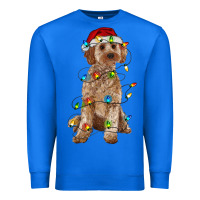 True Royal cockapoo with christmas lights Premium Sweatshirt - RanaPortraitStore
