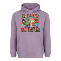 Lavender just a girl who loves christmas Heavyweight Hoodie - Zillion Design Studio
