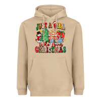 Mushroom just a girl who loves christmas Heavyweight Hoodie - Zillion Design Studio