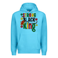Ocean Blue strong black king Premium Hoodie - Artiststas