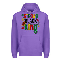 Purple strong black king Premium Hoodie - Artiststas