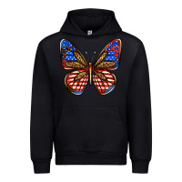 Black 4th of july butterfly Urban Hoodie - BundleAndBundleShop