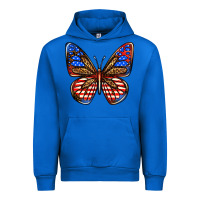 Cobalt 4th of july butterfly Urban Hoodie - BundleAndBundleShop