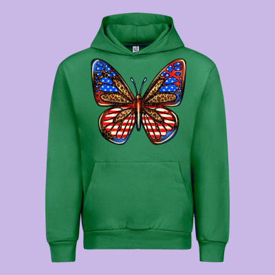 4th Of July Butterfly Urban Hoodie Designed By Bundleandbundleshop
