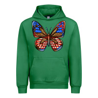 Emerald 4th of july butterfly Urban Hoodie - BundleAndBundleShop