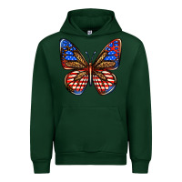Forest Green 4th of july butterfly Urban Hoodie - BundleAndBundleShop