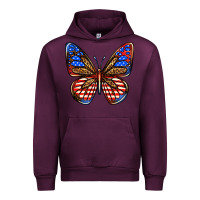 Mauve Wine 4th of july butterfly Urban Hoodie - BundleAndBundleShop