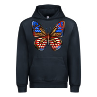Navy 4th of july butterfly Urban Hoodie - BundleAndBundleShop