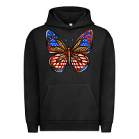Pigment Black 4th of july butterfly Urban Hoodie - BundleAndBundleShop