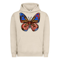 Pigment French Oak 4th of july butterfly Urban Hoodie - BundleAndBundleShop