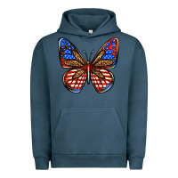 Pigment Midnight Navy 4th of july butterfly Urban Hoodie - BundleAndBundleShop