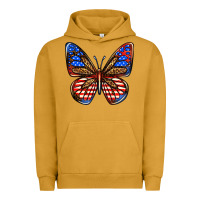 Pigment Peanut Butter 4th of july butterfly Urban Hoodie - BundleAndBundleShop